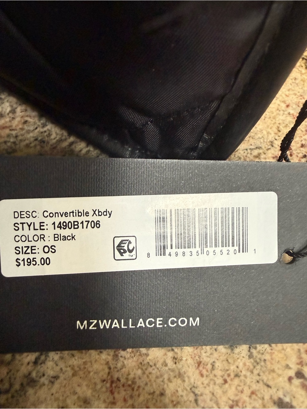 MZ Wallace Black Quilted Nylon Crossbody Bag - Picture 5 of 5